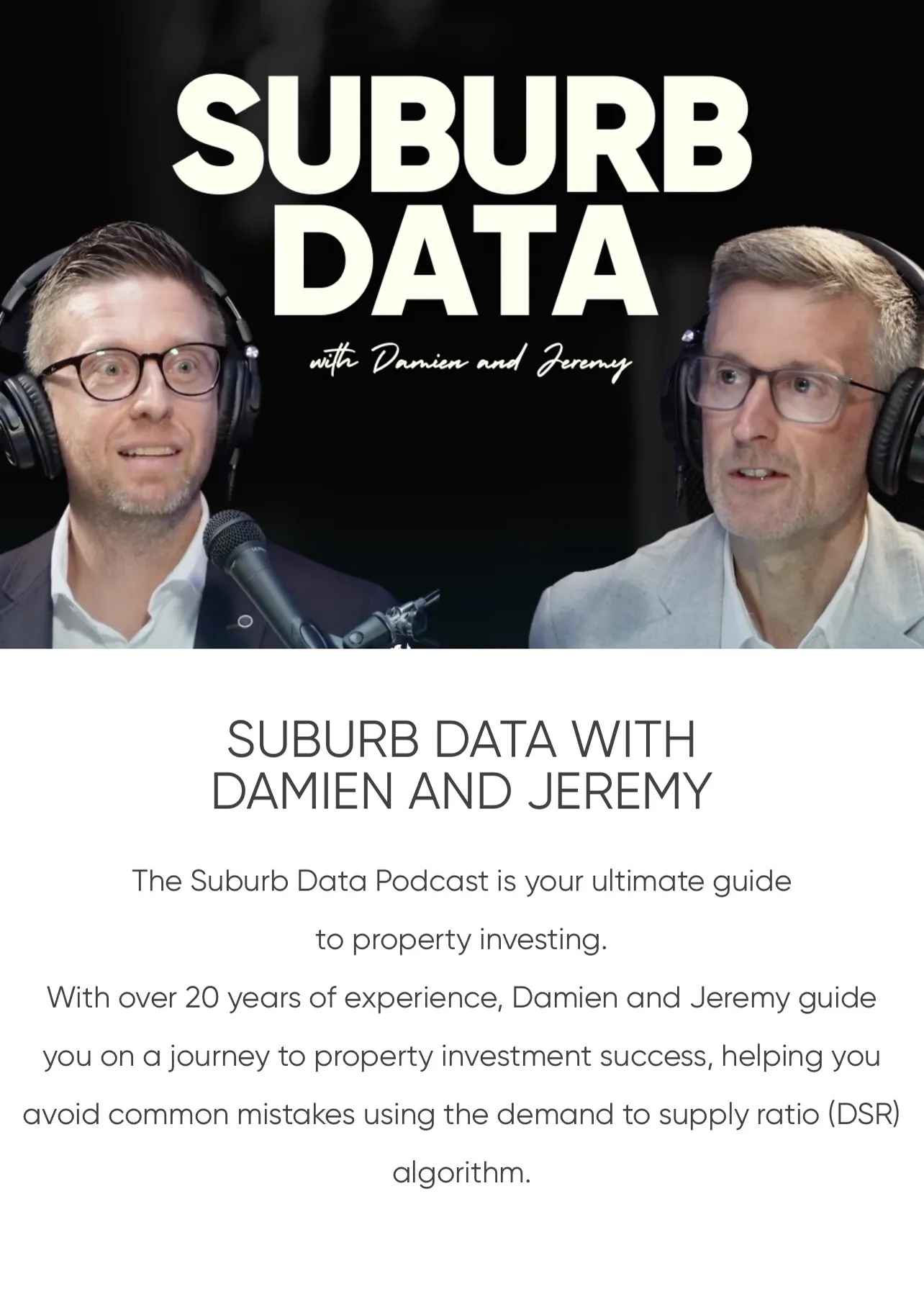 Suburb Data with Damien and Jeremy