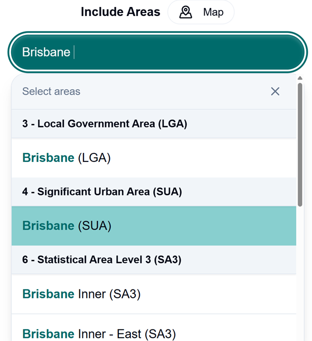 SuburbData: Find the area you want to research